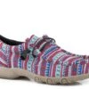 Roper Womens Blue Canvas Chillin Aztec Oxford Shoes -ROPER Shop 0902101912787