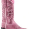Roper Womens Burnish Pink Leather Monterey 11in Cowboy Boots