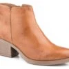 Roper Womens Tan Leather Cassandra Ankle Boots -ROPER Shop 0902109562993