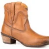 Roper Womens Burnish Tan Leather Harper Ankle Boots -ROPER Shop 0902109822742