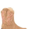 Roper Womens Tan Faux Leather Chunk Rider Cowboy Boots -ROPER Shop 0902115322717