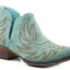 Roper Womens Blue Faux Leather Ava Western Ankle Boots -ROPER Shop 0902115671094 1