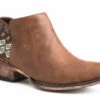 Roper Womens Brown Faux Leather Sedona Ankle Boots -ROPER Shop 0902115672508