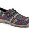 Roper Womens Multi-Color Canvas Chillin Aztec Oxford Shoes -ROPER Shop 0902117912615