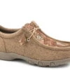 Roper Womens Tan Fabric Chillin Embossed Oxford Shoes -ROPER Shop 0902117912999
