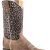 Roper Womens Brown Leather Cheetah 11In Cowboy Boots -ROPER Shop 0902170168260