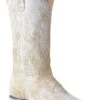 Roper Womens Vintage White Leather Wedding Cowboy Boots