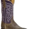 Roper Womens Brown/Purple Leather Lady Geo Cowboy Boots -ROPER Shop 0902199910035