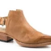 Stetson Womens Burnished Gold Leather Isla Sling Back Strap Mules Shoes -ROPER Shop 1202151040390