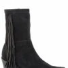Stetson Fringe Womens Black Leather Halle Ankle Boots -ROPER Shop 1202151051233