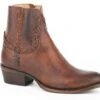 Stetson Womens Brown Leather Pixie Braided Ankle Boots -ROPER Shop 1202151091127