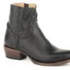 Stetson Womens Black Leather Pixie 6In Zip Ankle Boots -ROPER Shop 1202151091128
