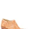 Stetson Tooled Womens Burnished Tan Leather Nina Ankle Boots -ROPER Shop 1202175011293
