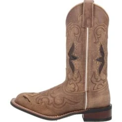 Laredo Womens Spellbound Cowboy Boots Leather Tan -ROPER Shop 5661 3