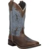Laredo Womens Isla Cowboy Boots Leather Tan/Blue Denim -ROPER Shop 5666 1