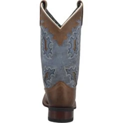 Laredo Womens Isla Cowboy Boots Leather Tan/Blue Denim -ROPER Shop 5666 4