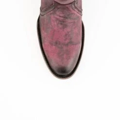 Ferrini Womens Purple Leather Stacey R-Toe Vintage Ankle Boots -ROPER Shop 6101148 6