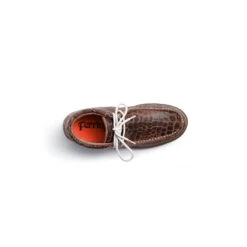 Ferrini Ladies Brown Leather Belly Print Rogue Moccasin Oxfords -ROPER Shop 63722 10 PrintRogue Brown Top