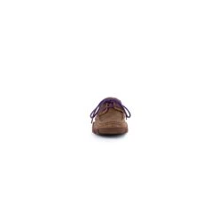 Ferrini Ladies Mocha/Purple Leather Shoes Cowhide Loafers -ROPER Shop 65322 48 Loafer Mocha Purple Front