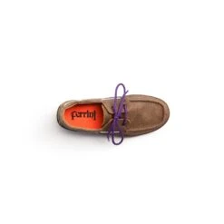 Ferrini Ladies Mocha/Purple Leather Shoes Cowhide Loafers -ROPER Shop 65322 48 Loafer Mocha Purple Top