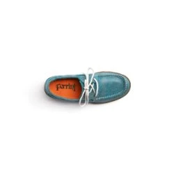 Ferrini Ladies Turquoise Leather Shoes Loafers -ROPER Shop 65322 50 Loafer Turquoise Top