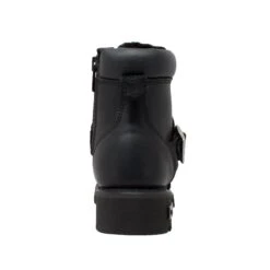 AdTec Womens Black 6in Lace Zipper Boot Leather Motorcycle 8 AdTec Womens Black 6in Lace Zipper Boot Leather Motorcycle -ROPER Shop 8143 back 1