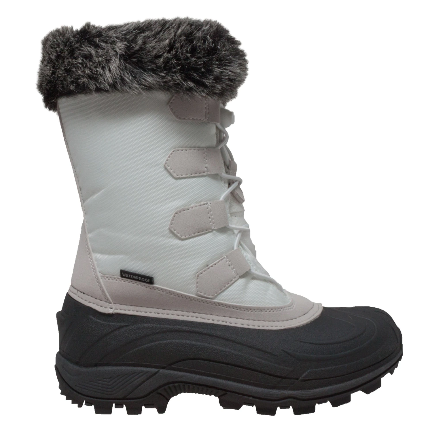 Winter Tecs Womens White Winter Boots Rubber 2 Winter Tecs Womens White Winter Boots Rubber - Image 2