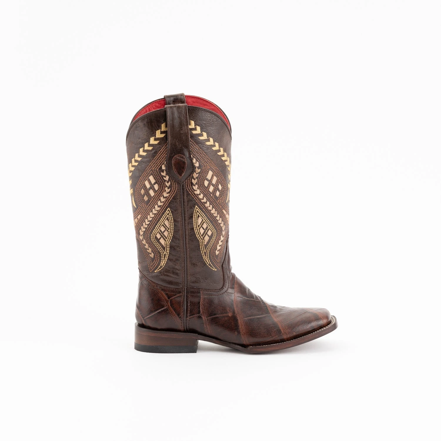 Ferrini Ladies Chocolate Leather Jesse S-Toe Cowboy Boots 1 Ferrini Ladies Chocolate Leather Jesse S-Toe Cowboy Boots