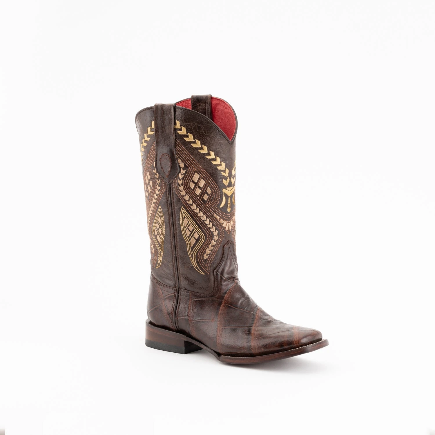 Ferrini Ladies Chocolate Leather Jesse S-Toe Cowboy Boots 5 Ferrini Ladies Chocolate Leather Jesse S-Toe Cowboy Boots - Image 5