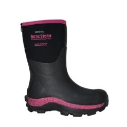 Dryshod Womens Arctic Storm Mid Black/Pink Neoprene Extreme-Cold Snow Boots -ROPER Shop ARS WM PN 003