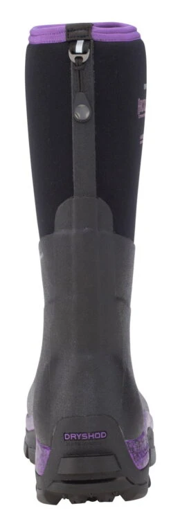 Dryshod Womens Arctic Storm Hi Black/Purple Neoprene Extreme-Cold Snow Boots -ROPER Shop ARS WH PP 005