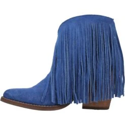 Dingo Womens Tangles Bootie Leather Blue -ROPER Shop DI908 Blue 3