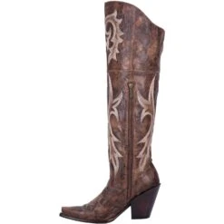 Dan Post Womens Jilted Fashion Boots Distressed Leather Brown -ROPER Shop DP3709 3