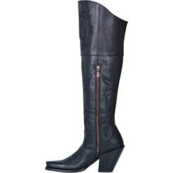 Dan Post Womens Black Fashion Boots Leather Snip Toe -ROPER Shop DP3789 3