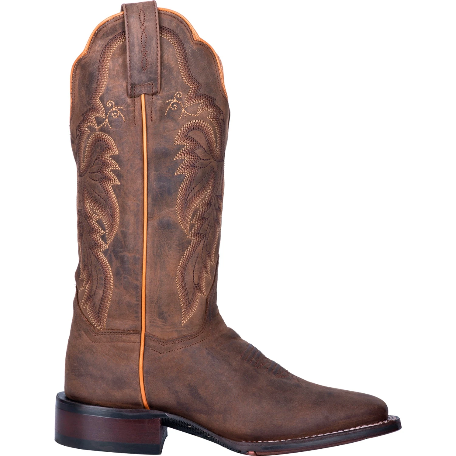 Dan Post Womens Tan Cowboy Boots Leather Square Toe 2 Dan Post Womens Tan Cowboy Boots Leather Square Toe - Image 2