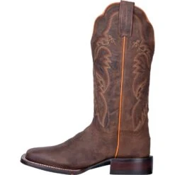 Dan Post Womens Tan Cowboy Boots Leather Square Toe 9 Dan Post Womens Tan Cowboy Boots Leather Square Toe -ROPER Shop DP4572 3
