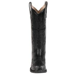 Corral Boots Corral Ladies Embroidery Black Cowhide Leather Cowgirl Boots -ROPER Shop FURMO CB L5060 4 03ac4147 3bff 4ad9 afcf 68e18c9178e8