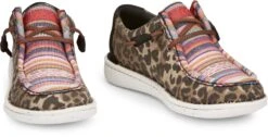 Justin Sneakers Womens Serape/Leopard Hazer Canvas Slip-On Shoes -ROPER Shop JST 002 JL173