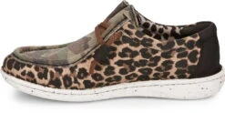 Justin Sneakers Womens Leopard Print Camo Hazer Canvas Slip-On Shoes -ROPER Shop JST 009 JL171