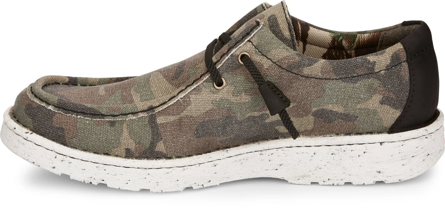 Justin Oxfords Womens Brown Camo Hazer Canvas Sneaker Shoes 7 Justin Oxfords Womens Brown Camo Hazer Canvas Sneaker Shoes - Image 7