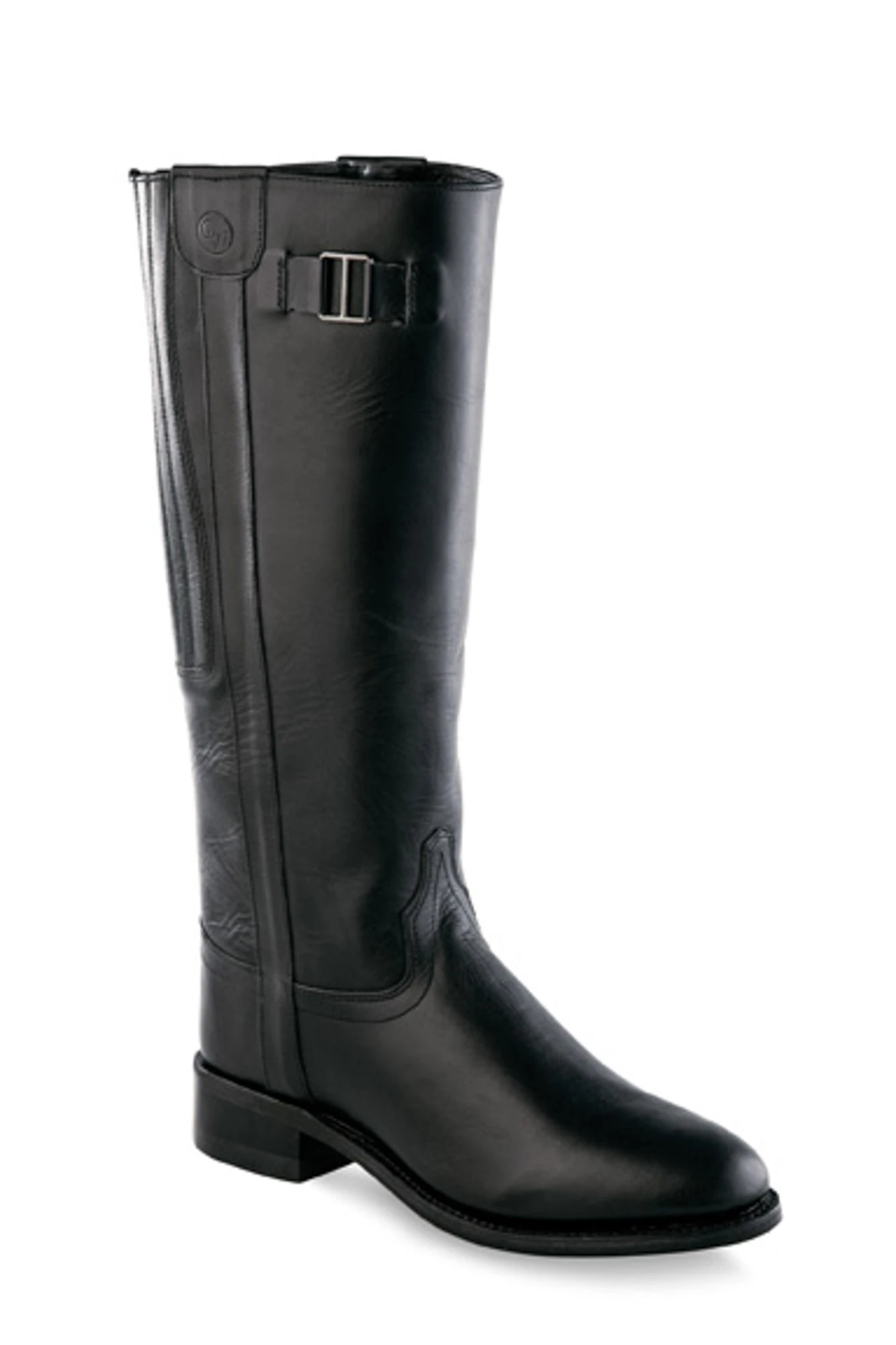 Old West Black Womens Leather 14in Fashion Boots 1 Old West Black Womens Leather 14in Fashion Boots