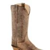 Old West Dark Tan Womens Leather Fashion 12in Cowboy Boots -ROPER Shop LF1597
