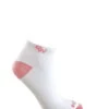 Old West Pink/White Womens Cotton Blend Anklet 3-Pack Ankle Socks