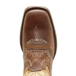 Lady Rebel By Durango Womens Nicotine Leather Let Love Fly Cowboy Boots -ROPER Shop RD4424 birdseye square