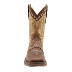 Lady Rebel By Durango Womens Nicotine Leather Let Love Fly Cowboy Boots -ROPER Shop RD4424 front square