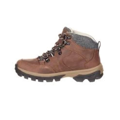 Rocky Boots Rocky Womens Brown Leather Endeavour Pt WP Hiking Boots -ROPER Shop RKS0301 instep profile