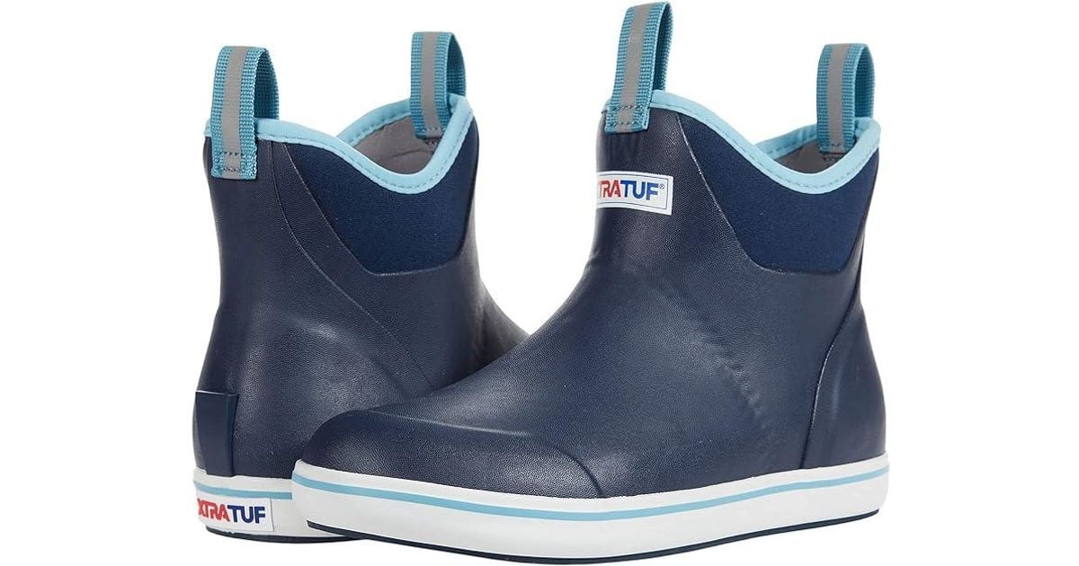 ROPER Shop -ROPER Shop xtratuf Navy Ankle Deck Boot Shoes